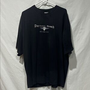 Gildan Black Daytona Beach Tee - Heavy Cotton